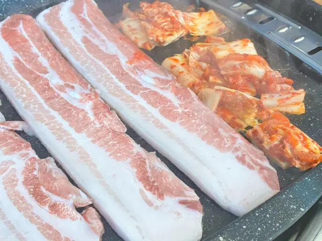 Jinjumilmyeon Hanpansamgyeopsal 一人焼肉 3