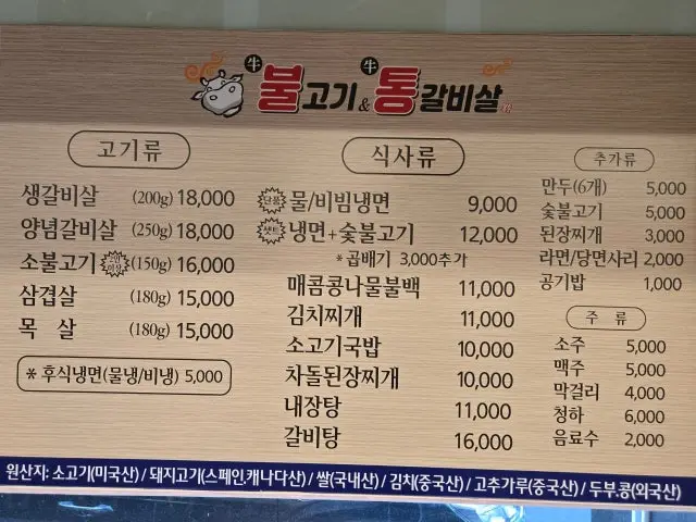 불고기와 통갈비살 사진 2