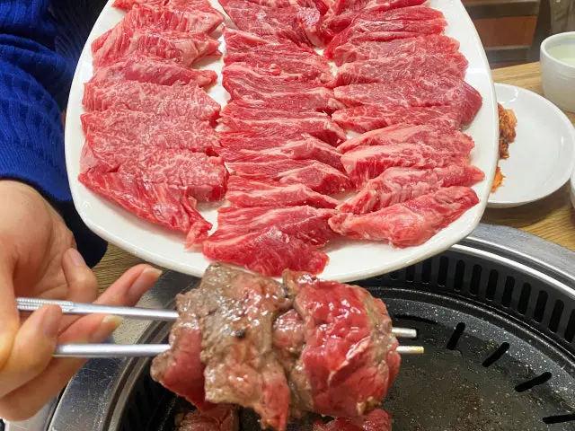 Boksuhanunalgogi Daejeong店 一人焼肉 1
