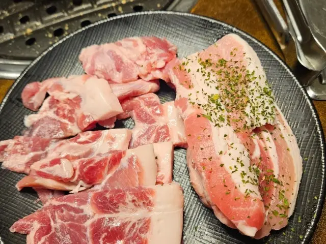 Mijinchuksan Deokpo店 薄切五花肉 3