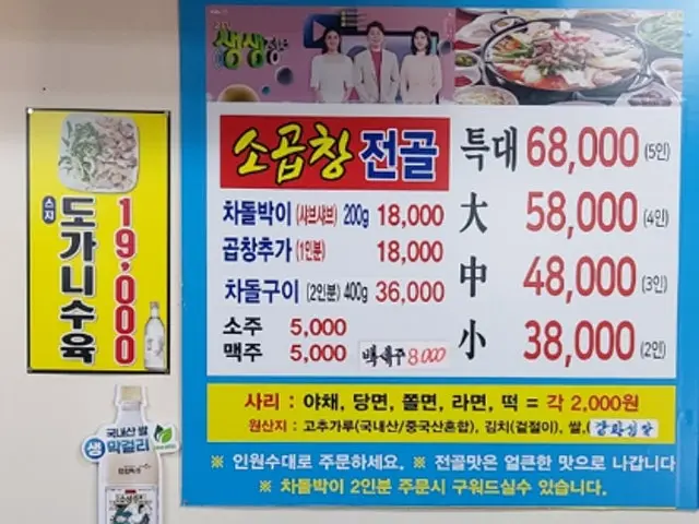 Hamjibaksogopchang Guwol店 烤肠 1