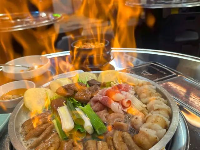 Byeokdolgopchang Bongmyeong店 烤肉 2