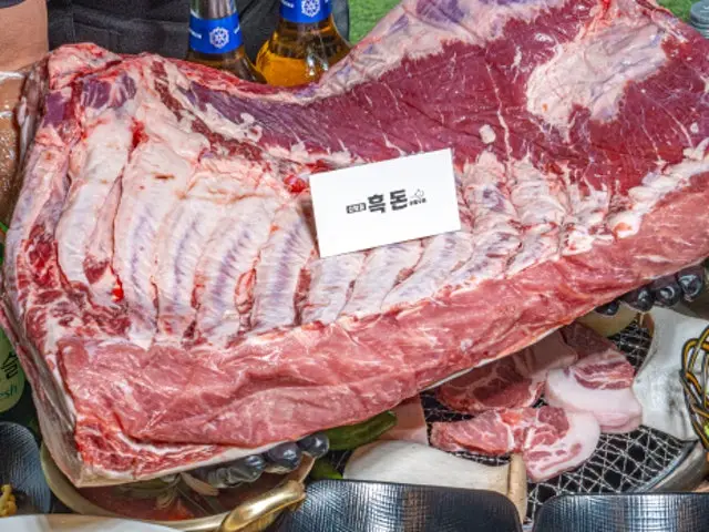 Sancheonggolheukdon Dongtanhosugongwon店 帶皮五花肉 2