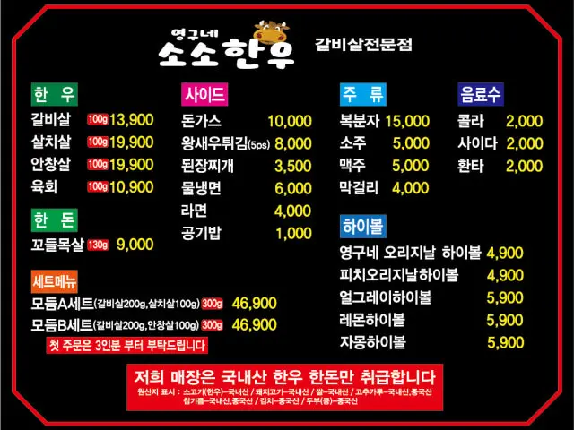 Yeonggunesosohanu Korean BBQ for Groups 1