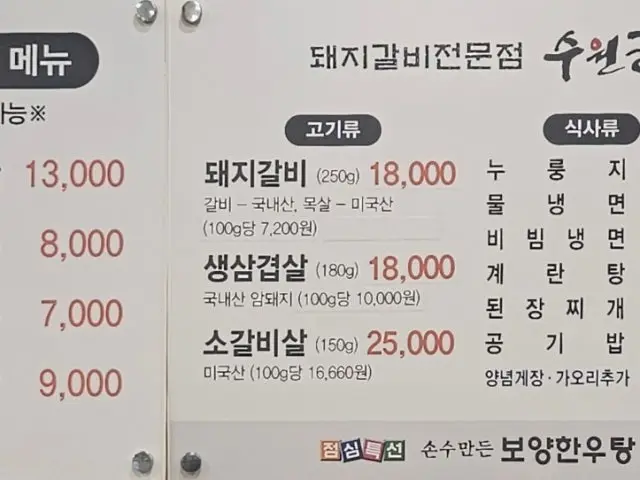Suwongalbi Dujeong 總店 一人烤肉 1