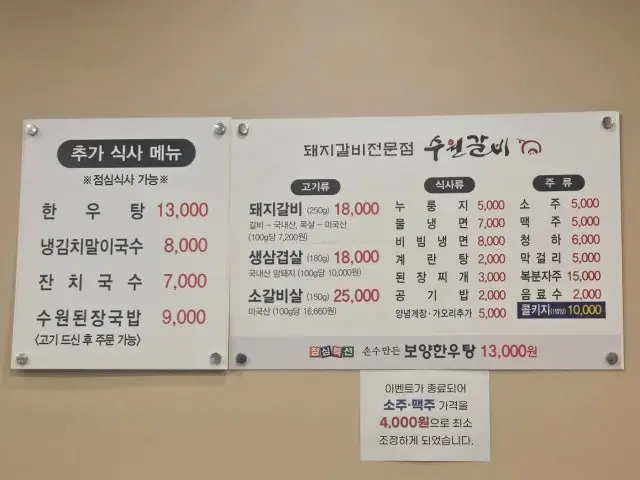 Suwongalbi Dujeong 總店 一人烤肉 2